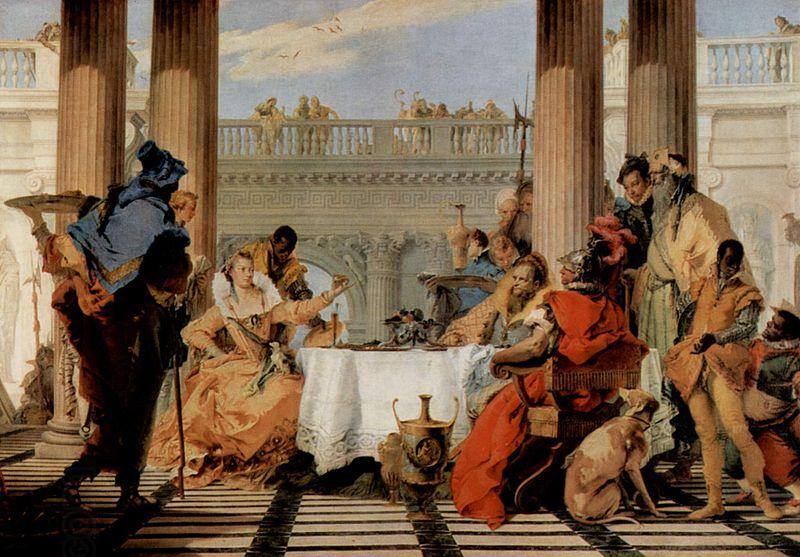 Giovanni Battista Tiepolo Das Bankett der Cleopatra China oil painting art